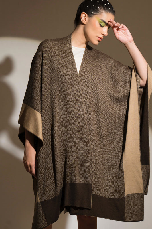 Brown Citrine Diamond Weave Cape