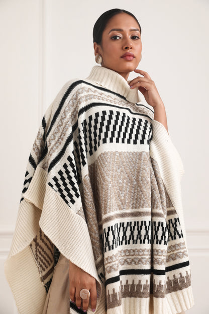 Penelope Cowl Neck Poncho