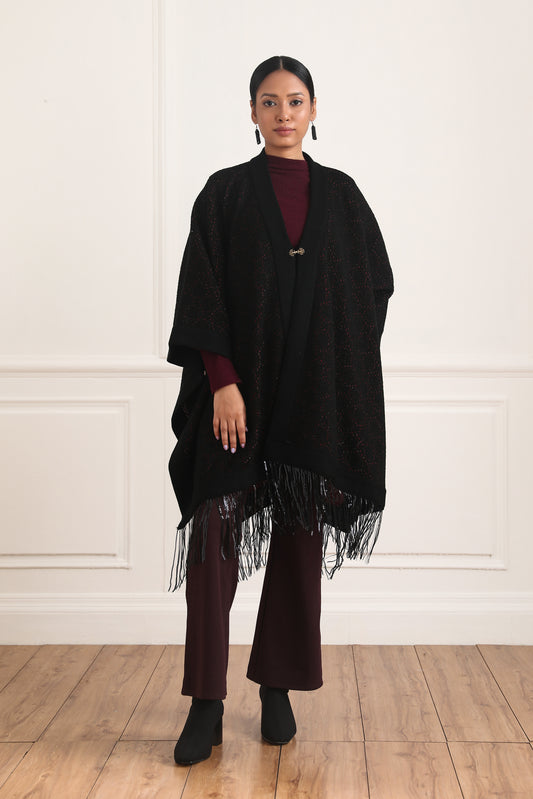 Audrey Fringe Cape