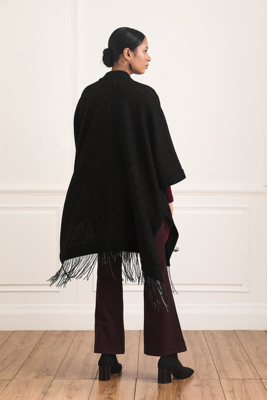 Audrey Fringe Cape