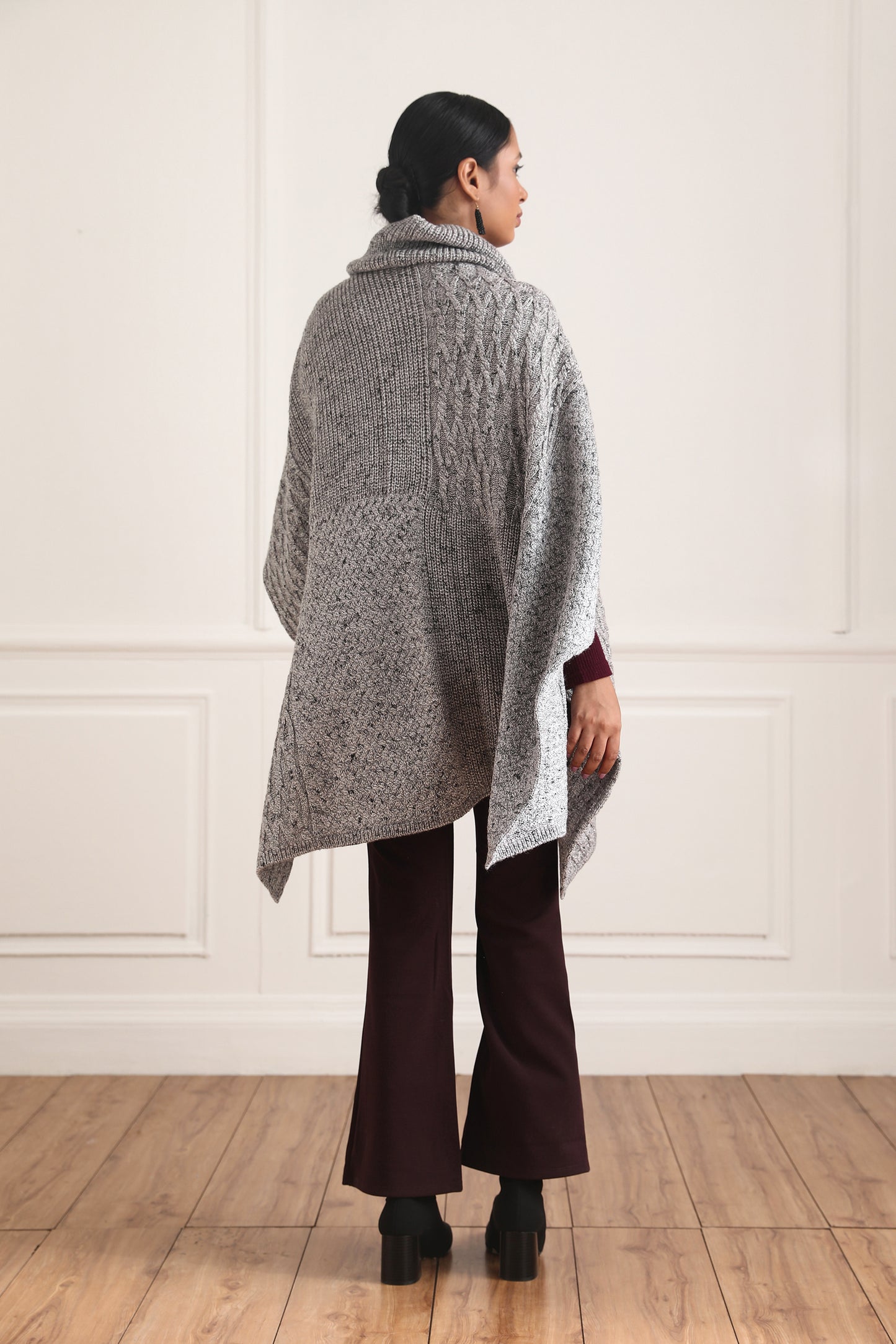 Irene Cowl Neck Poncho