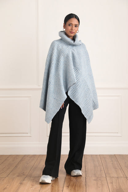 Dorothea Cowl Neck Poncho