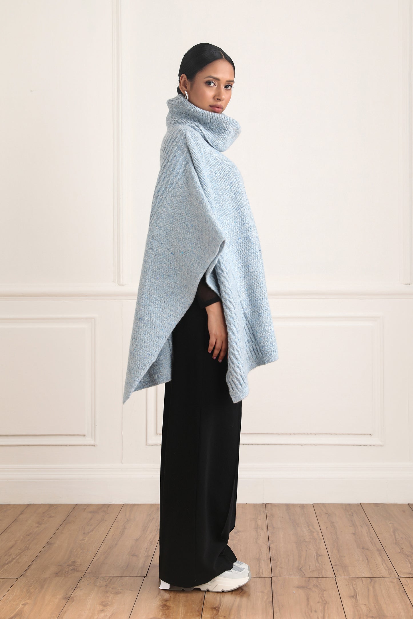 Dorothea Cowl Neck Poncho