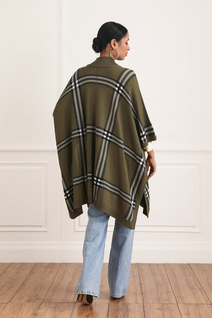 Alana Tartan Cape