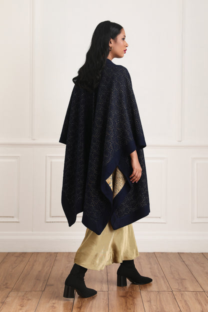 Beatrice Patterned Shimmer Cape