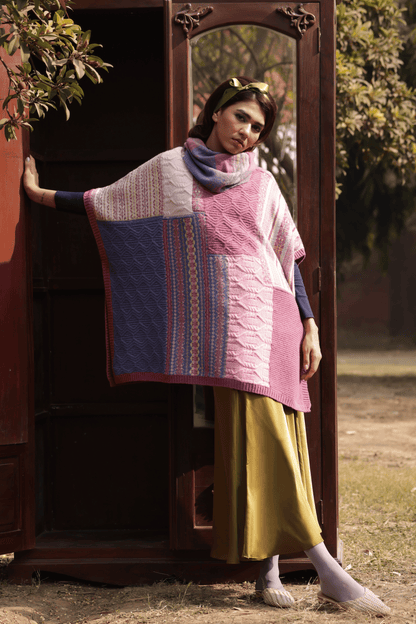 Pink Glasswing Poncho