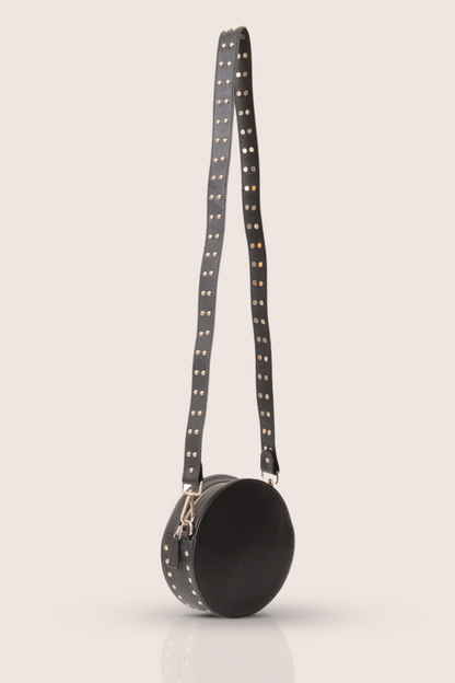 Dorado Round Studded Leather Bag