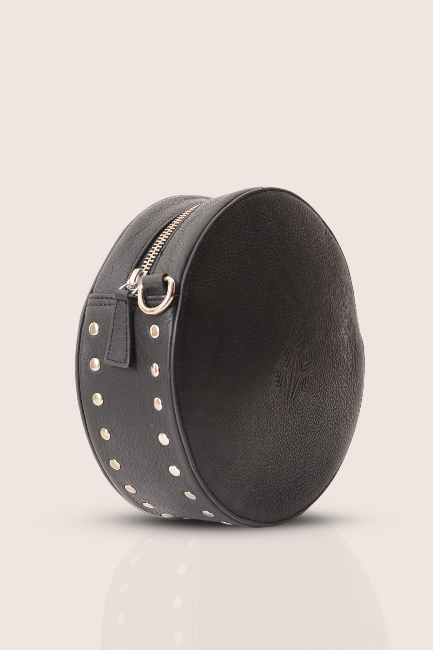 Dorado Round Studded Leather Bag