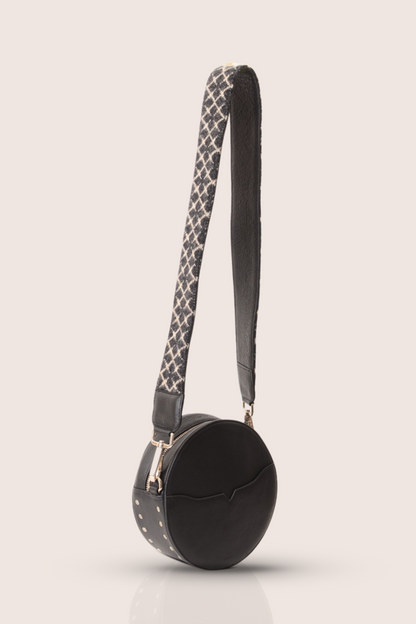 Strap Sabik for Dorado Round Black Leather Bag (Strap Only)