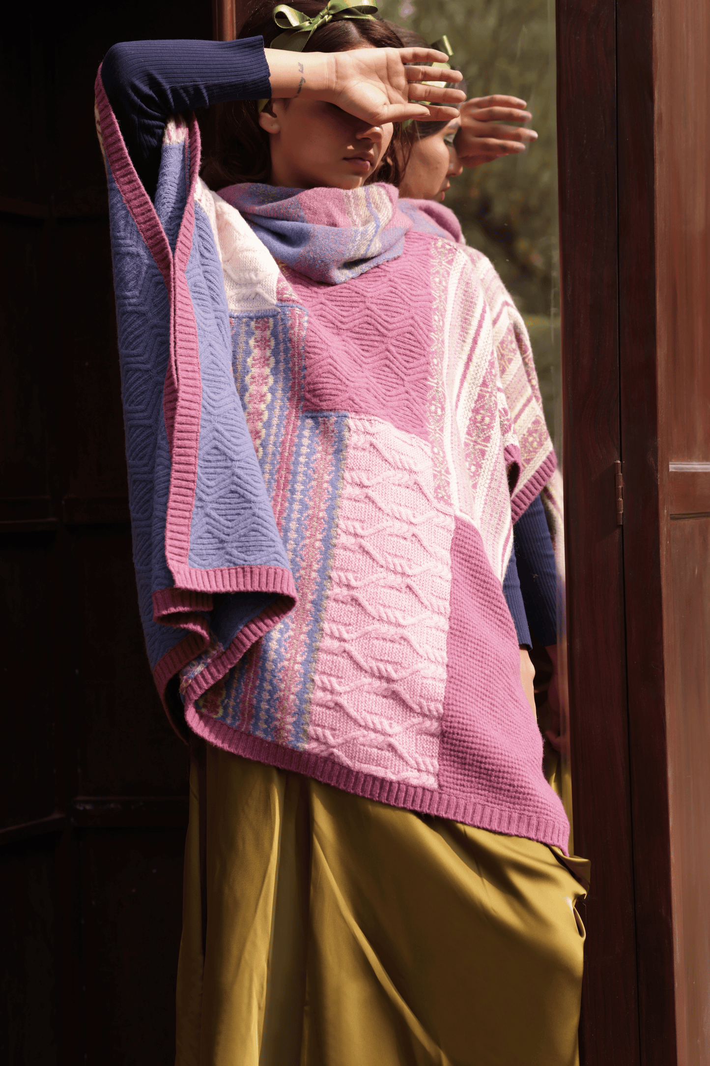 Pink Glasswing Poncho