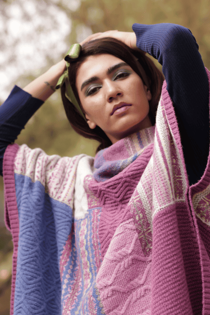 Pink Glasswing Poncho