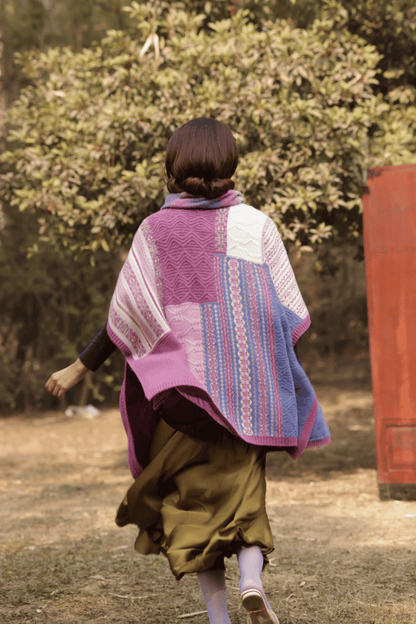 Pink Glasswing Poncho