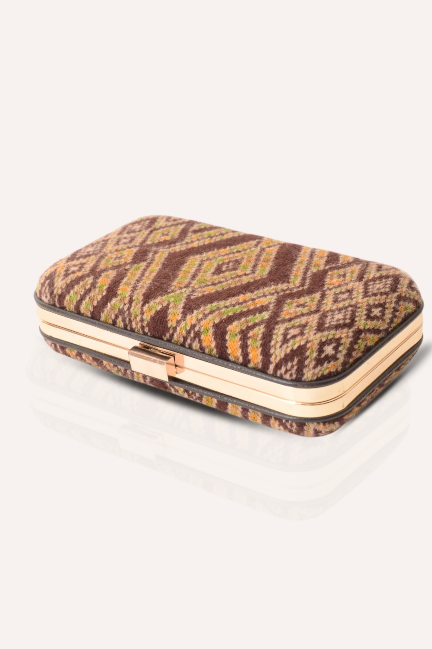 Solar Umber Clutch Bag