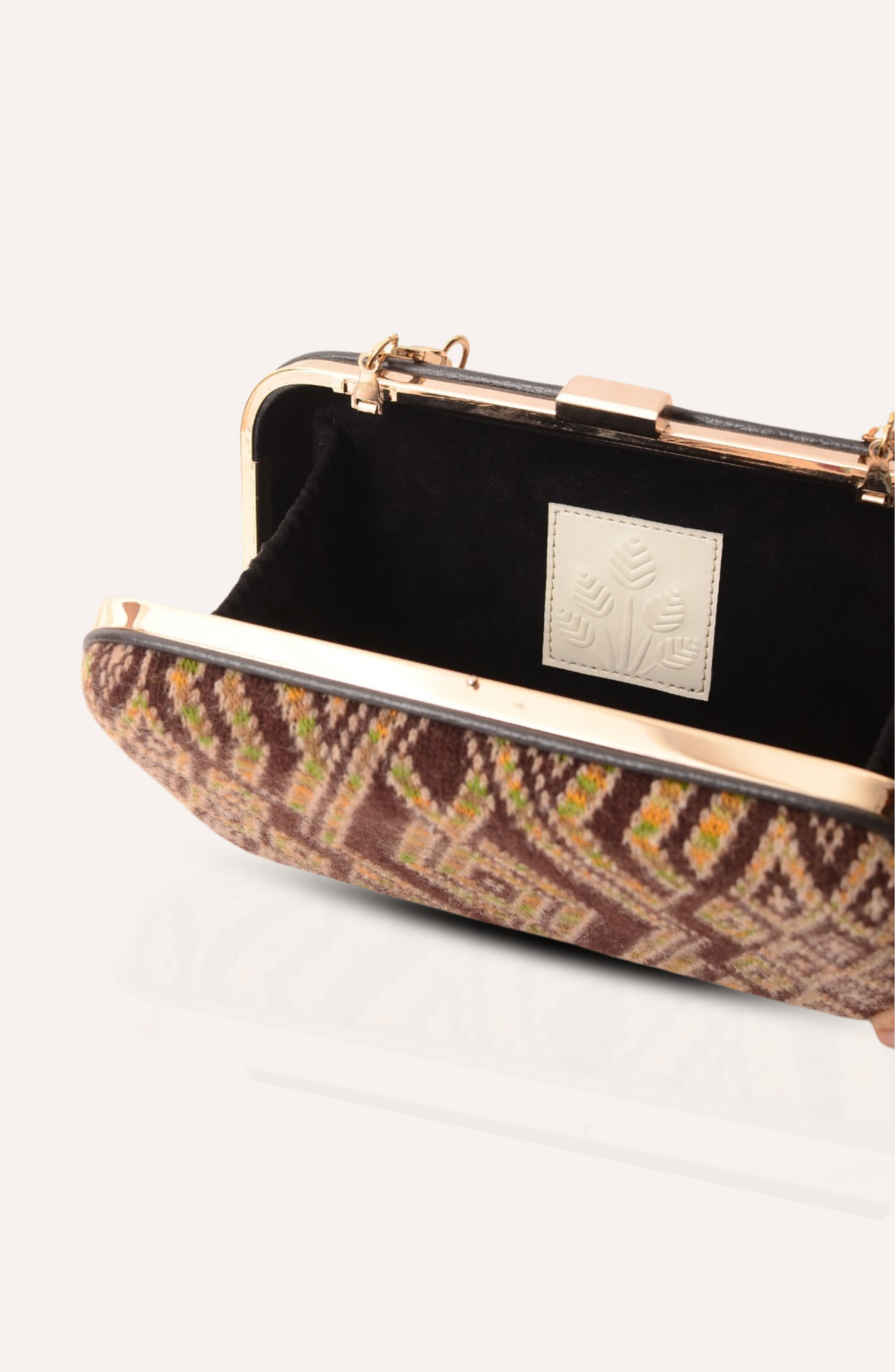 Solar Umber Clutch Bag