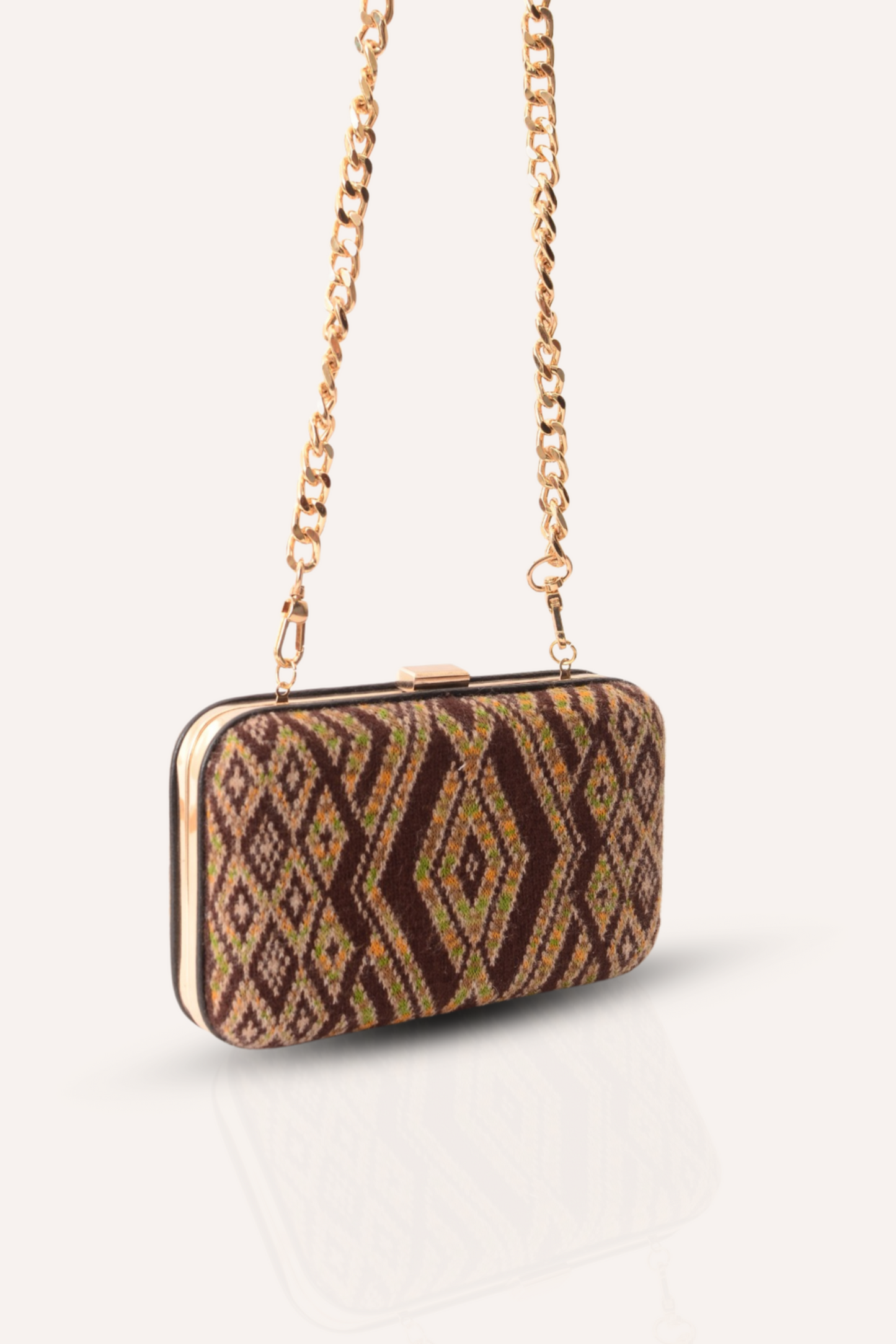 Solar Umber Clutch Bag