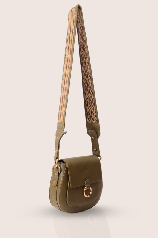 Strap Polaris for Sculptor Olive Leather Bag (Strap Only)