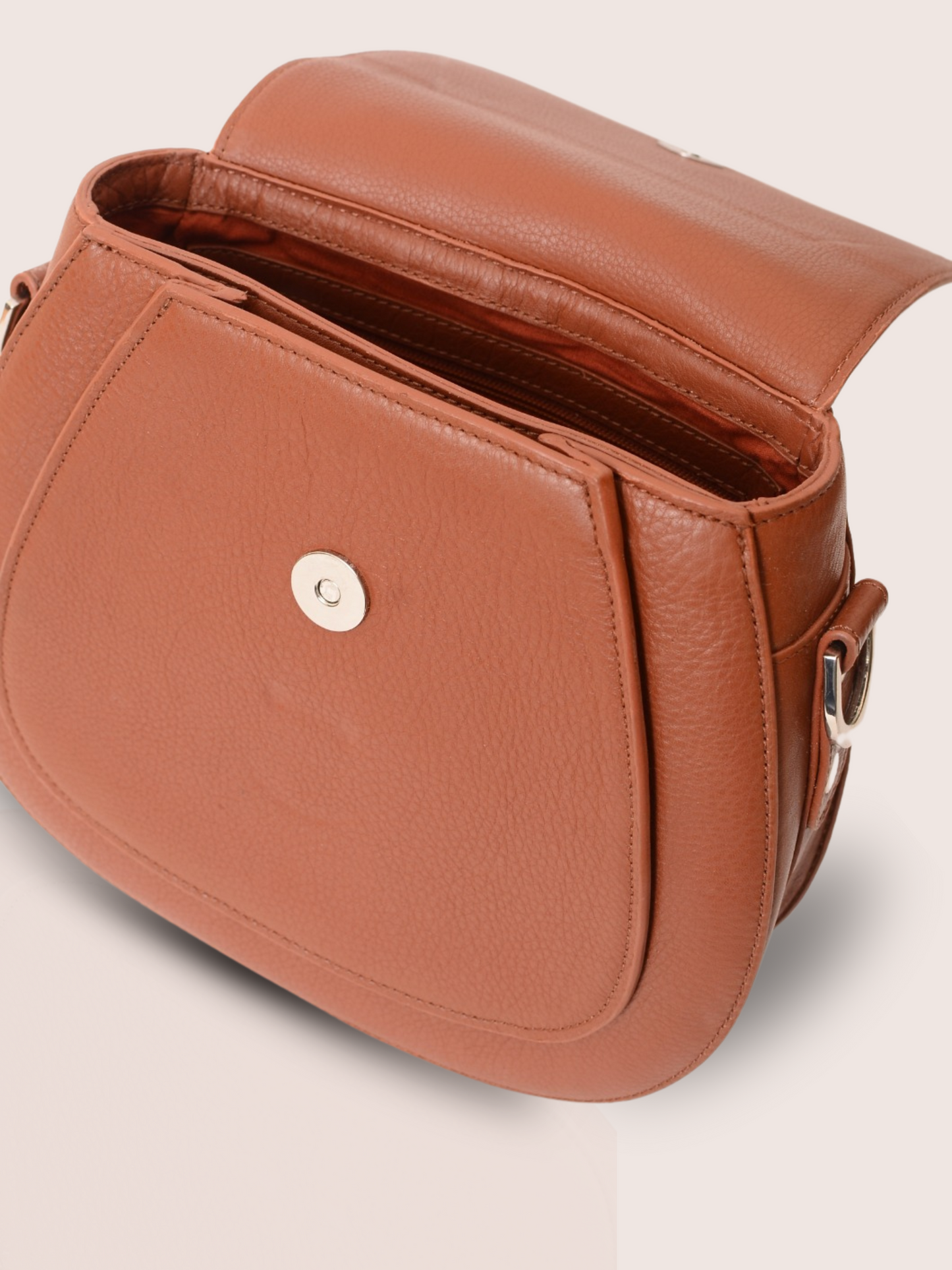 Ursa Major Tan Leather Saddle Bag