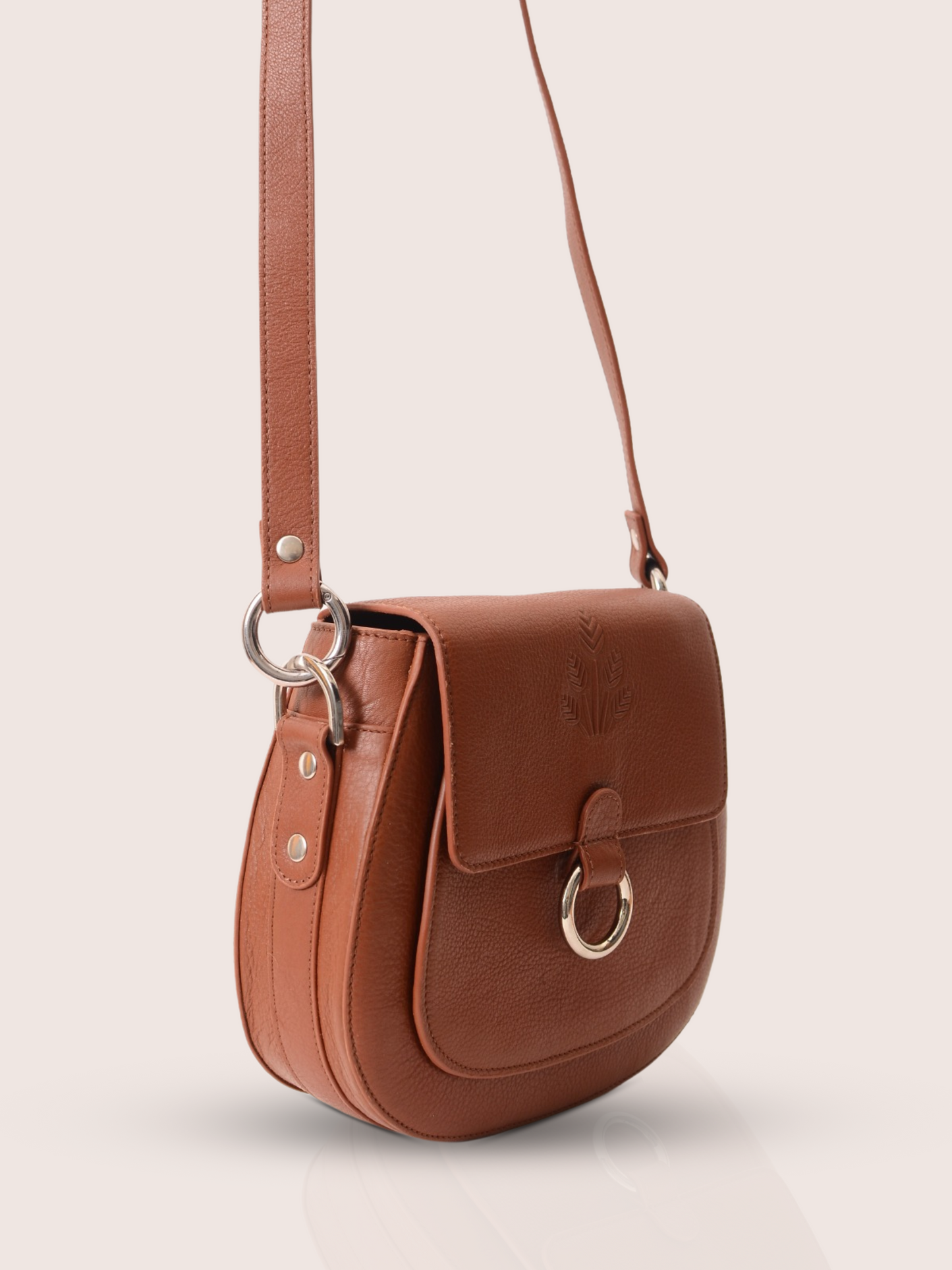 Ursa Major Tan Leather Saddle Bag