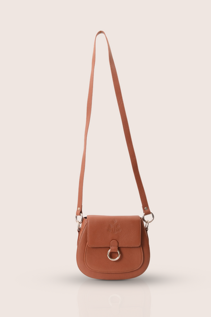 Ursa Major Tan Leather Saddle Bag