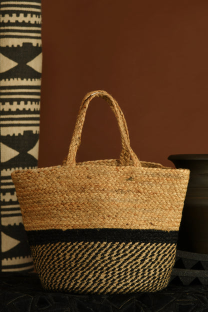 Songbird Jute Tote Bag