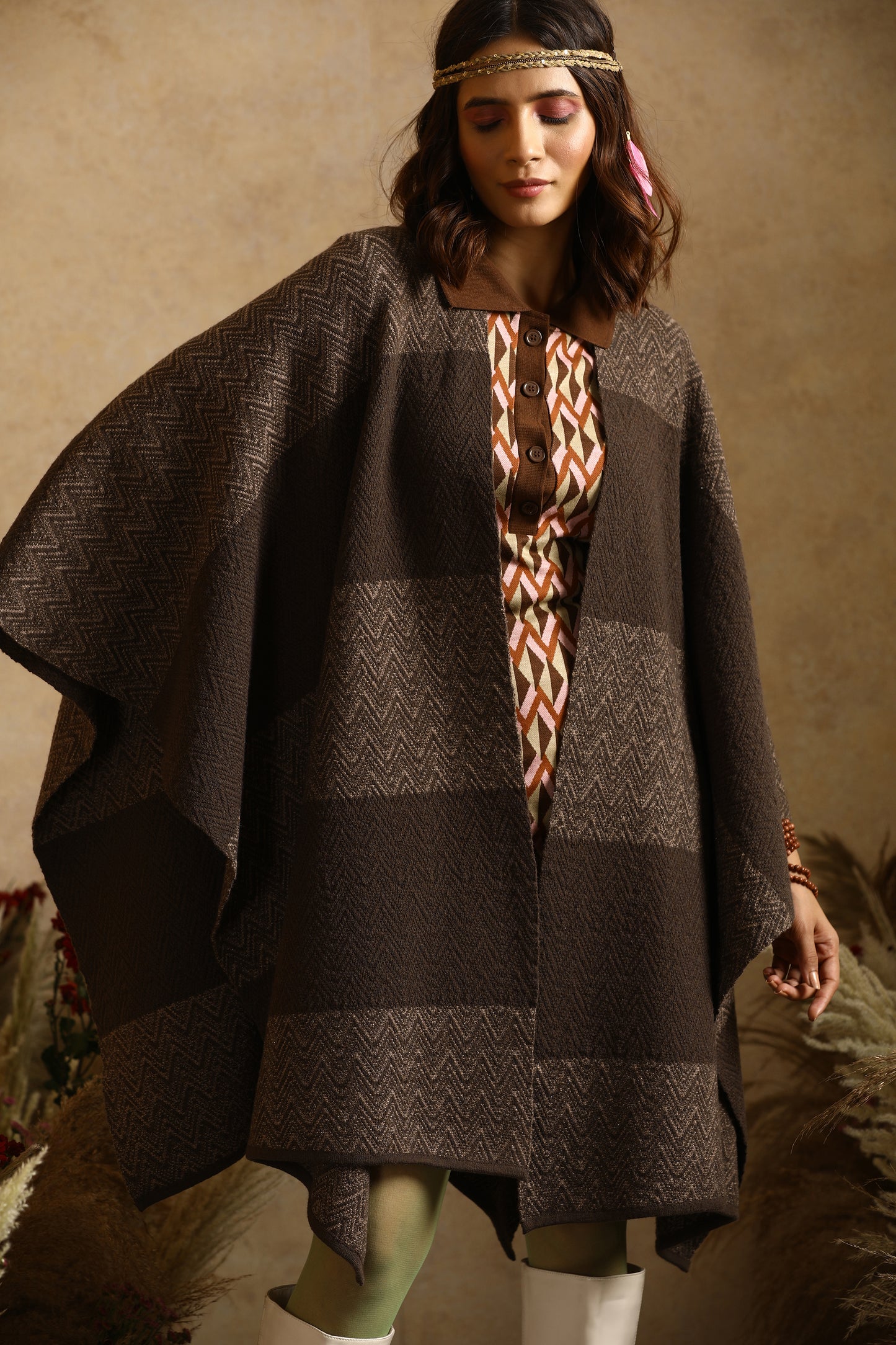 The Sound Of Silence Chevron Cape