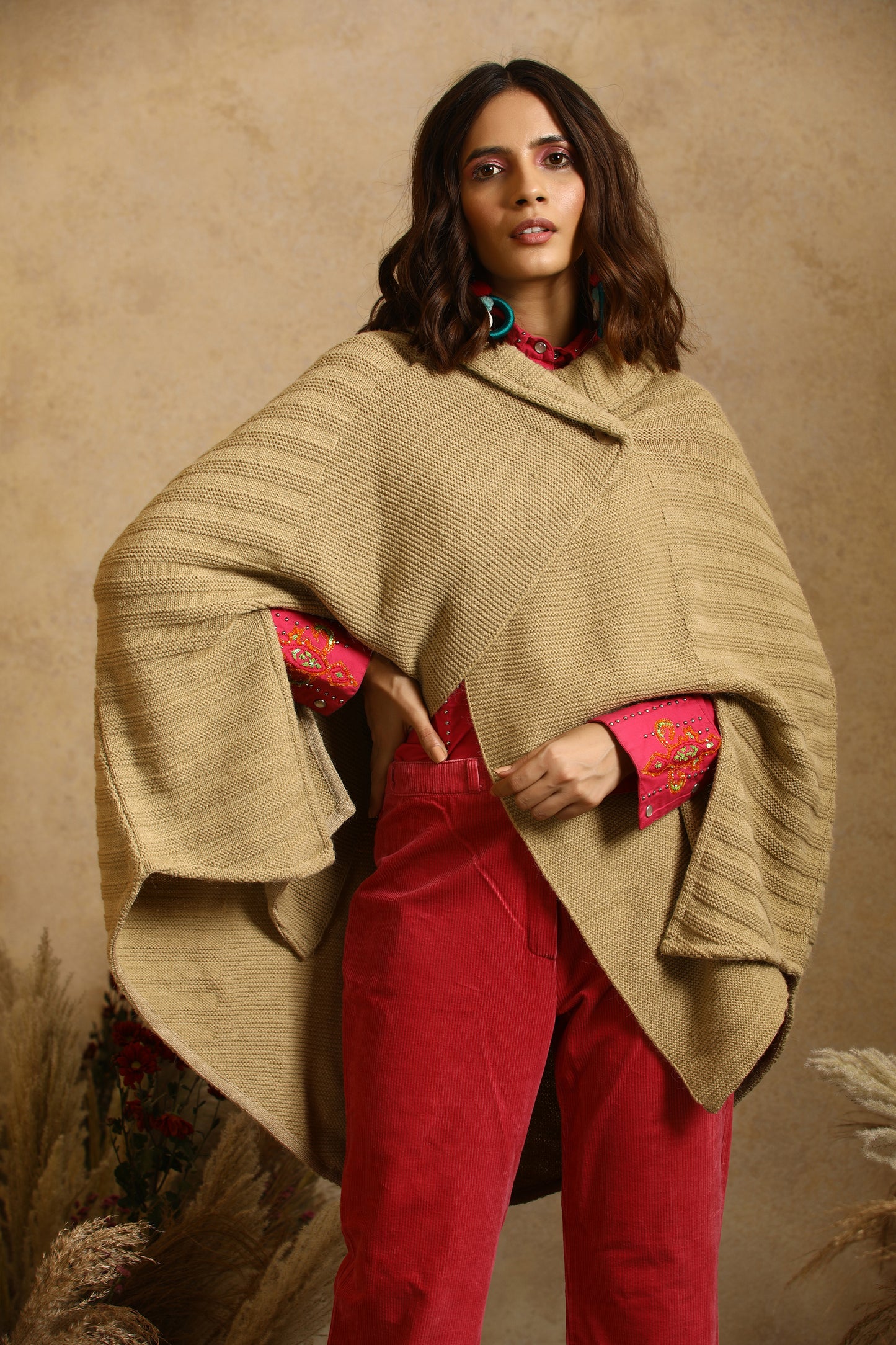 Suzanne Buttoned Cloak