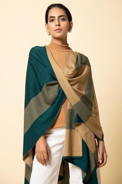 Teal Agate Reversible Cape