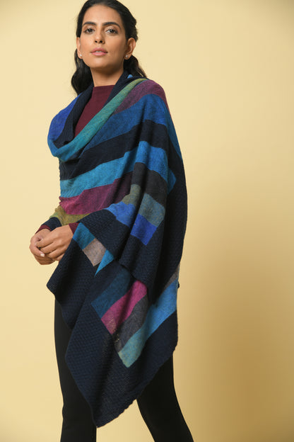 Azure Striped Wrap