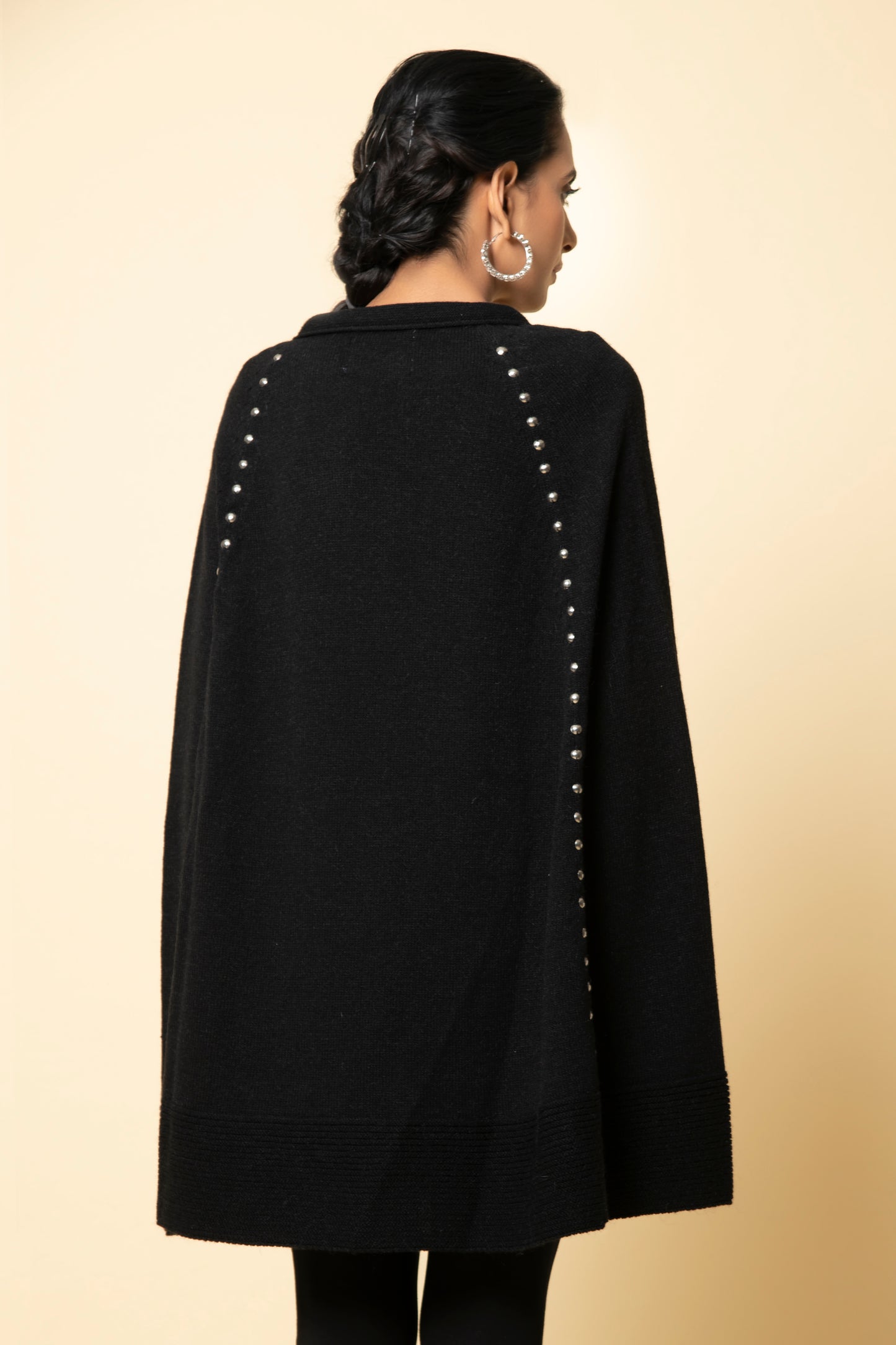 Black Raven Studded Cloak