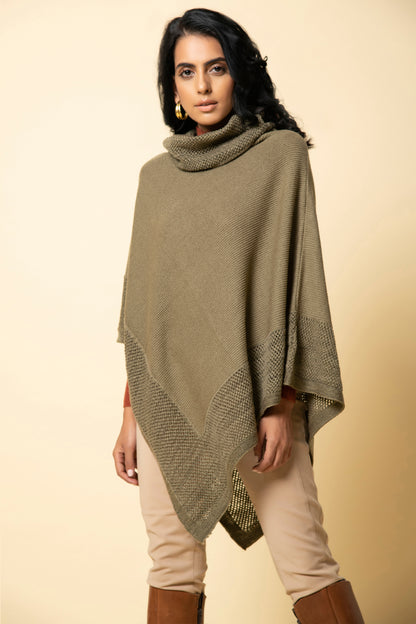 Hazelwood Cowl Neck Poncho