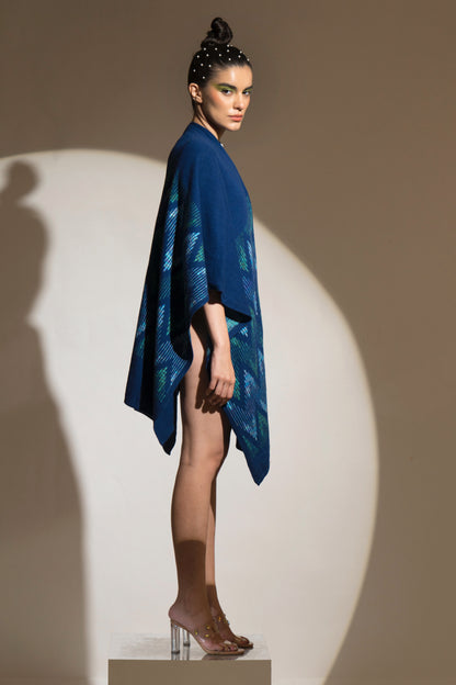 Hawk’s Eye Patterned Cape