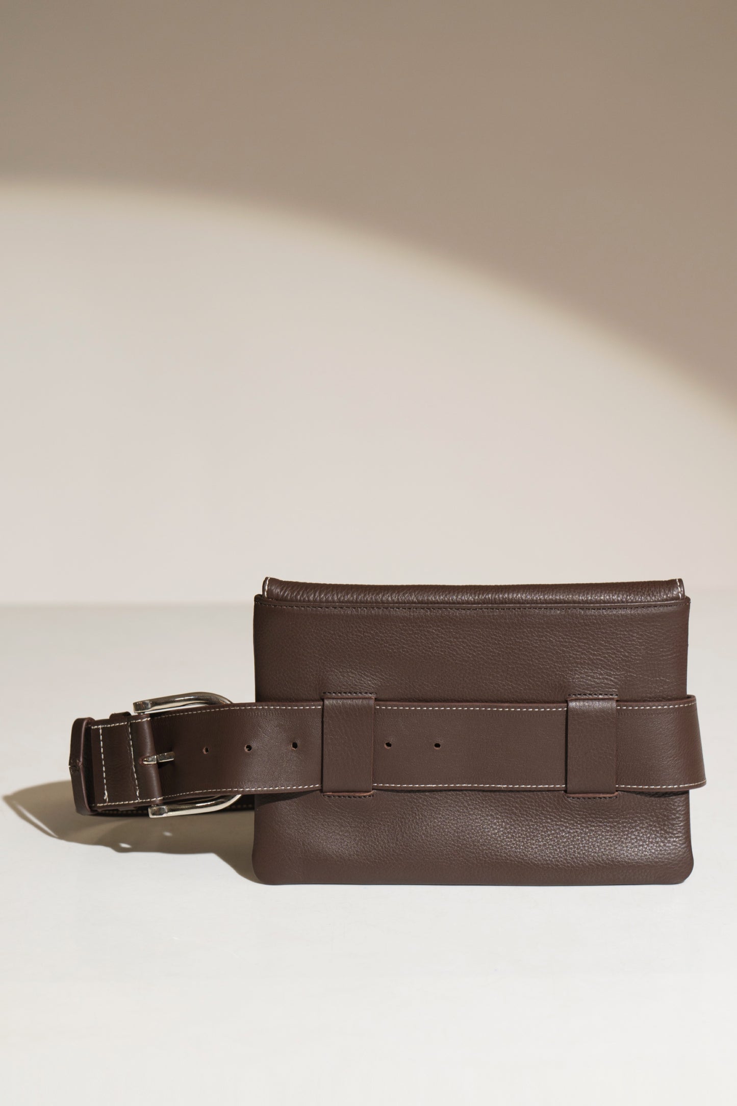 Tuscana Brown Leather Belt Bag