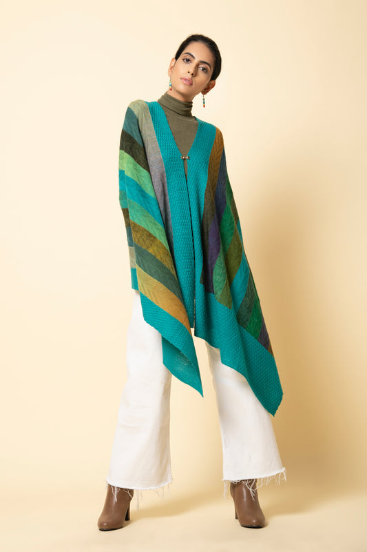 Rainbow Scarab Striped Wrap