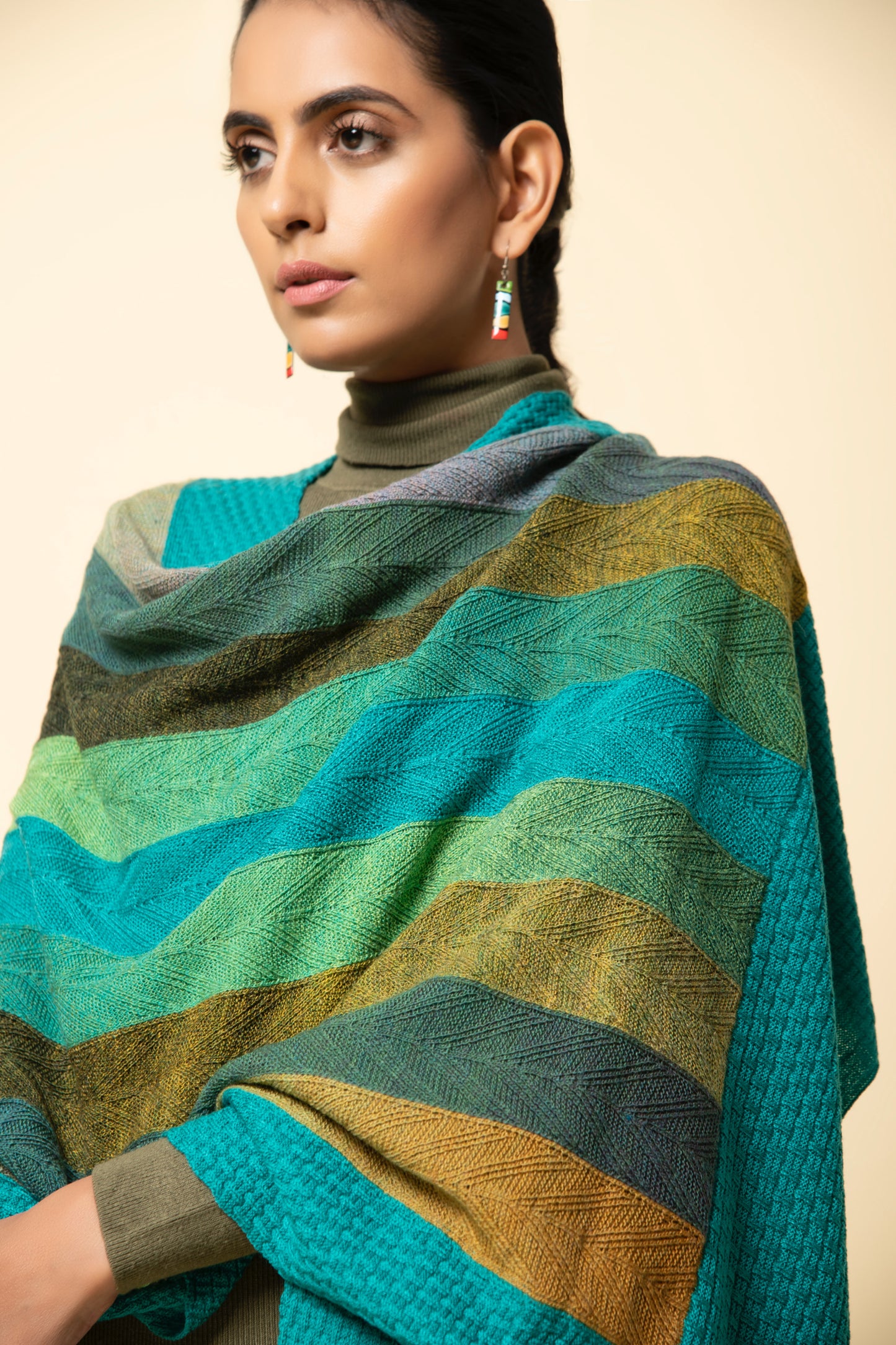 Rainbow Scarab Striped Wrap