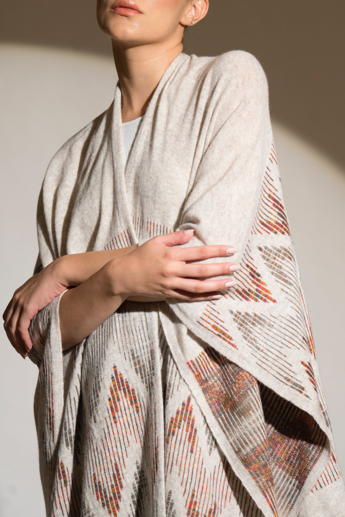 Hawk’s Eye Patterned Cape