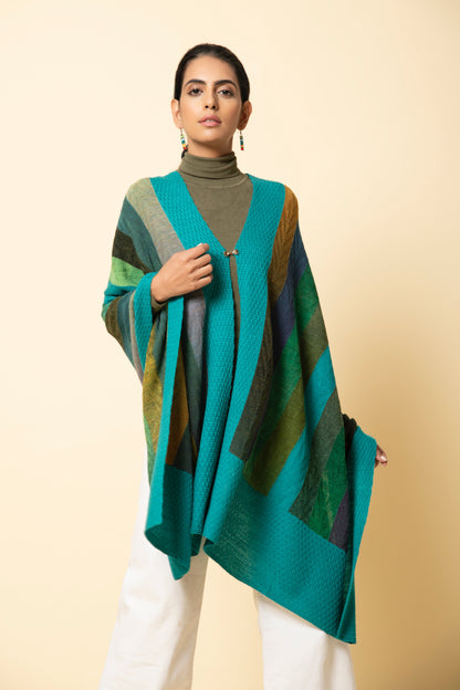 Rainbow Scarab Striped Wrap