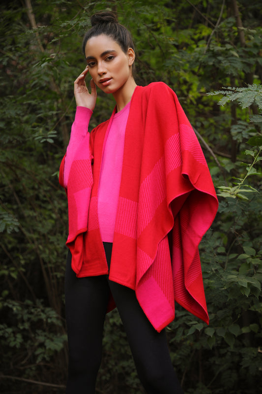 Pink Dragon Millipede Reversible Cape