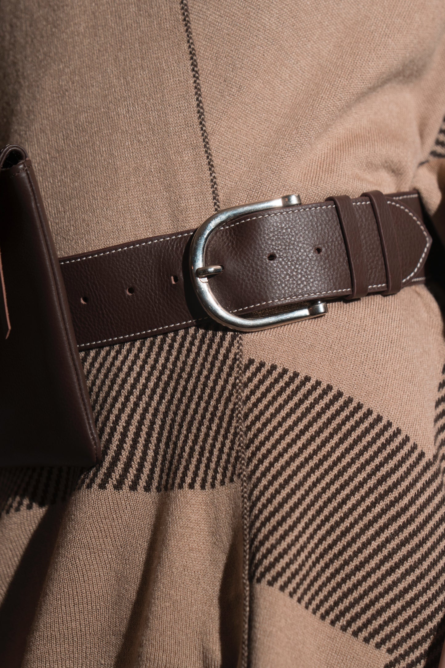 Tuscana Brown Leather Belt Bag