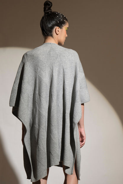 Grey Amethyst Belted Cape