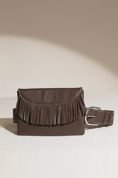 Tuscana Brown Leather Belt Bag