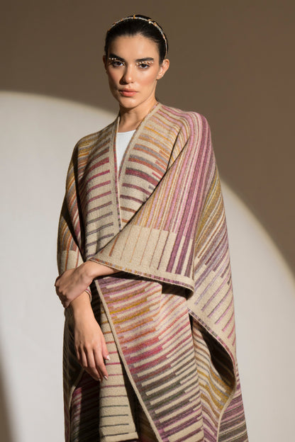 Rainbow Moonstone Striped Cape