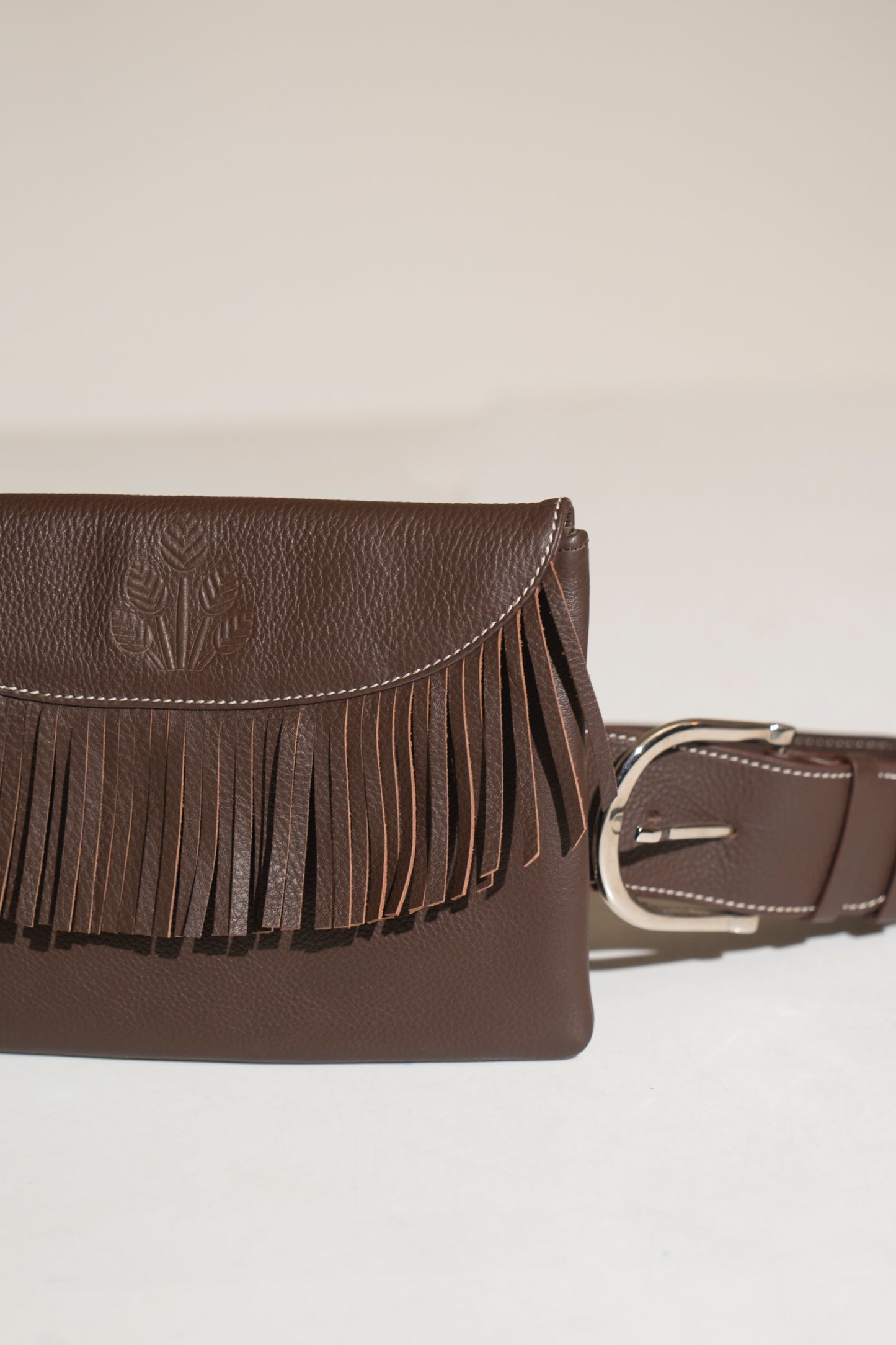 Tuscana Brown Leather Belt Bag