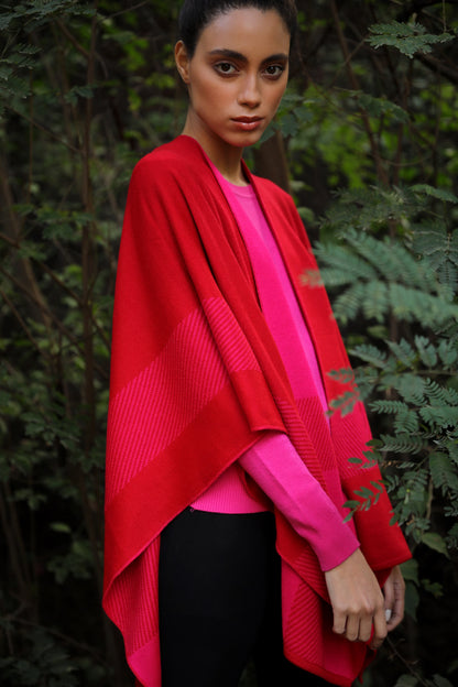 Pink Dragon Millipede Reversible Cape