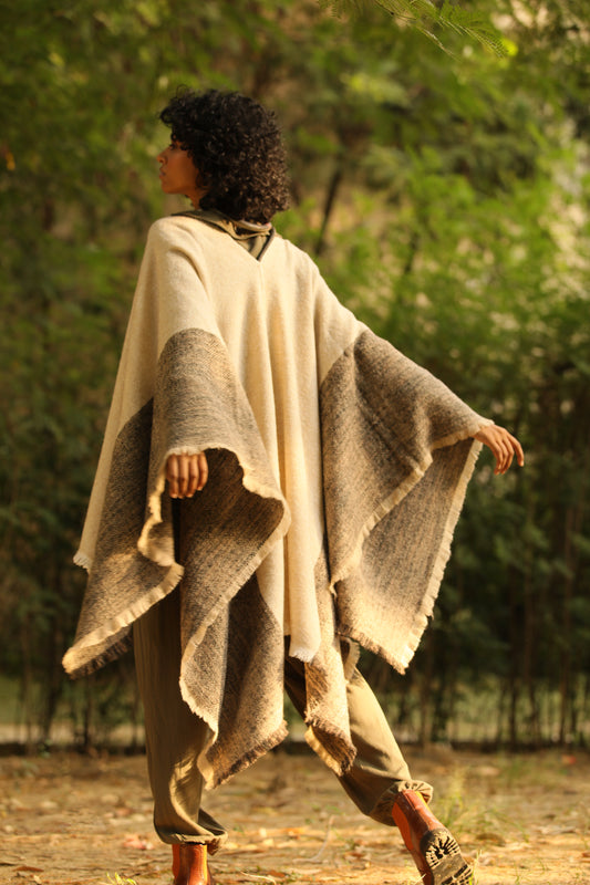 The Serape Mohair Fringe Cape