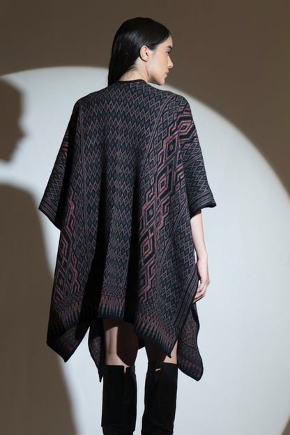 Rhodonite Aztec Patterned Cape