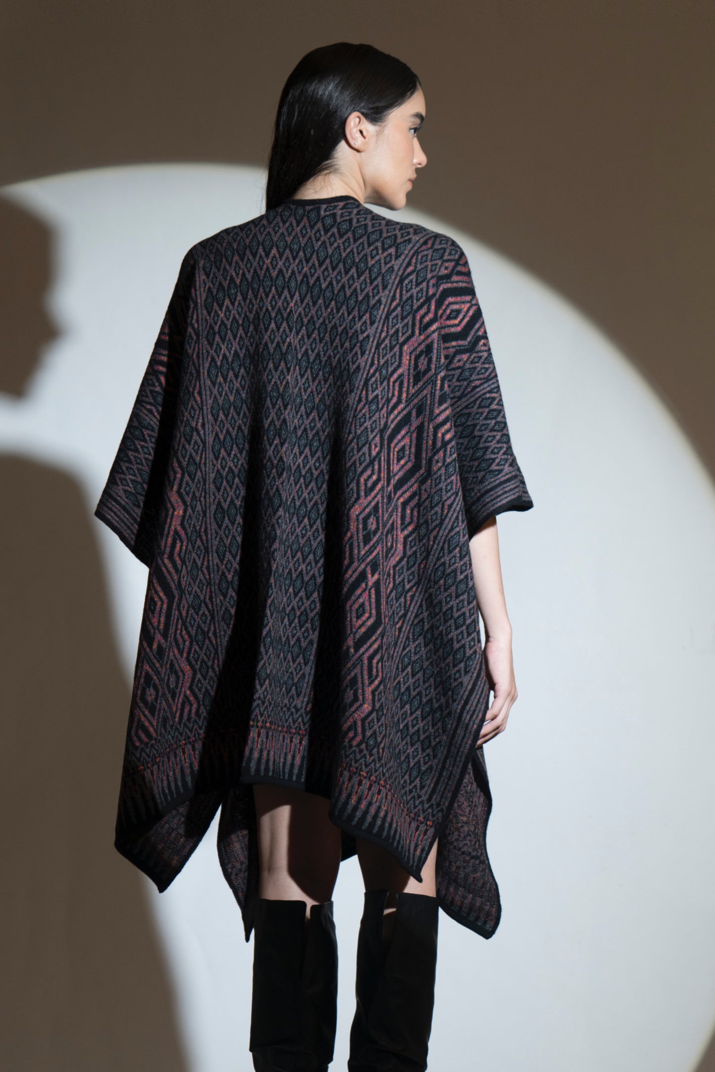 Rhodonite Aztec Patterned Cape