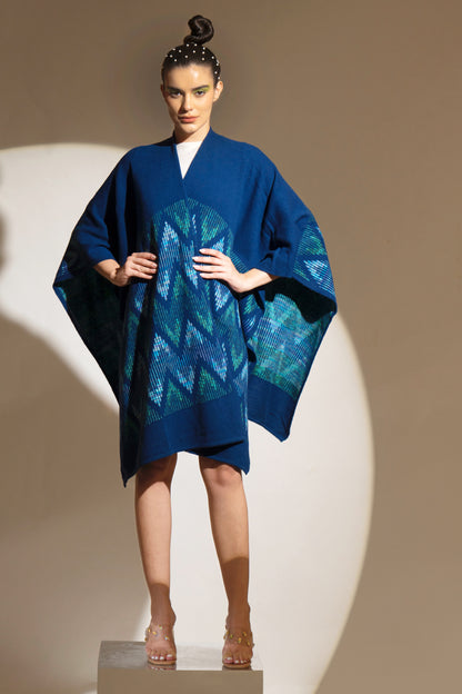 Hawk’s Eye Patterned Cape